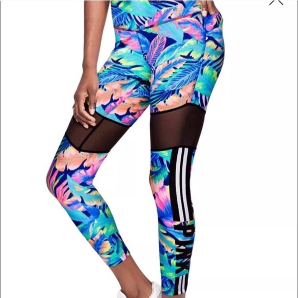 VS Pink Ultimate Leggings Tropical Floral Print XS